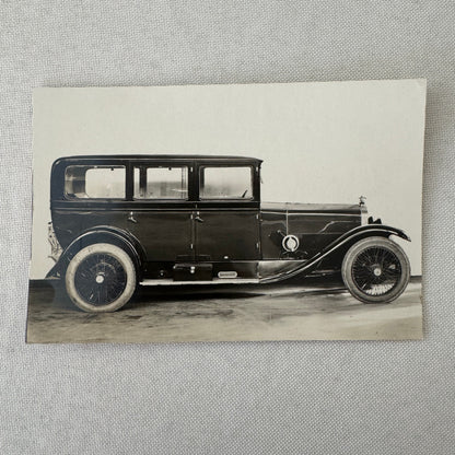 Vintage Automobile Photo Photograph Print Unidentified European