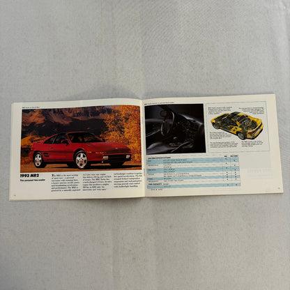 1993 Toyota Sales Brochure Catalog Previa Paseo MR2 Celica 4Runner T100 Pickup