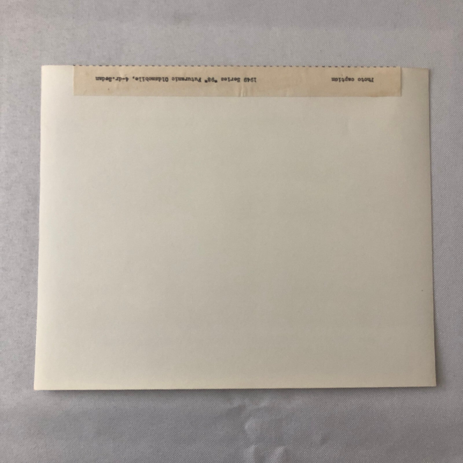 1949 Oldsmobile Series 98 Futuramic Sedan Factory Press Photo Photograph Print