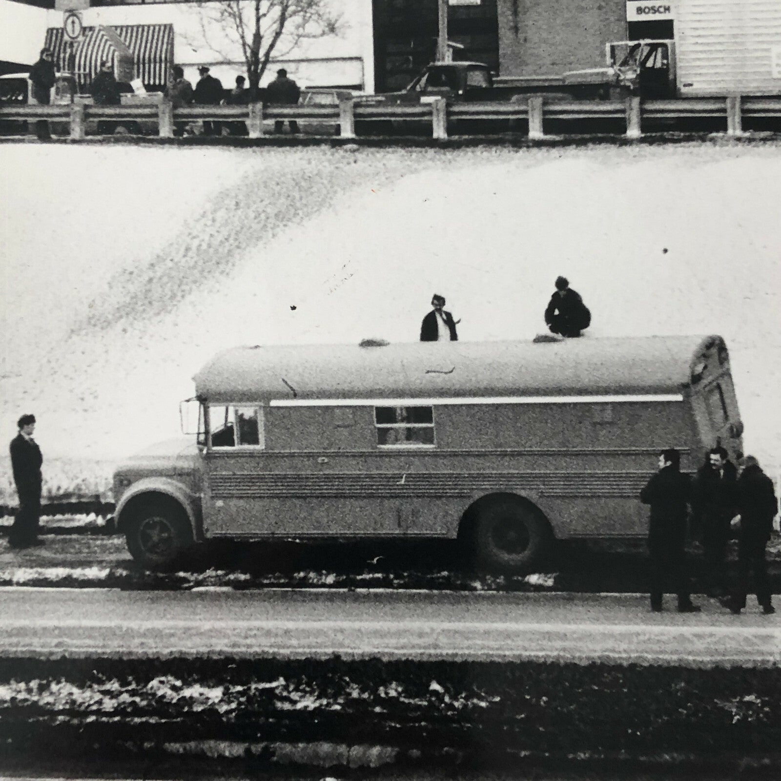 Vintage Montreal Prison Bus Press Photo Photograph Print Newspaper Story 