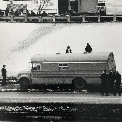 Vintage Montreal Prison Bus Press Photo Photograph Print Newspaper Story 