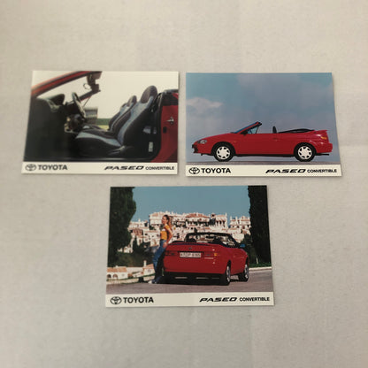 Toyota Paseo Convertible Factory Press Photo Photograph Lot 3x