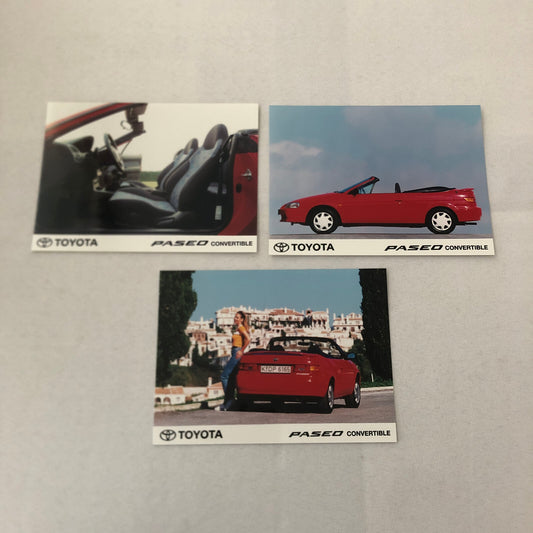Toyota Paseo Convertible Factory Press Photo Photograph Lot 3x