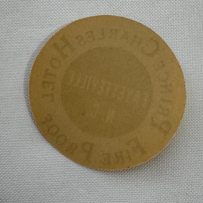 Vintage Travel Luggage Label Prince Charles Hotel Fayetteville North Carolina NC