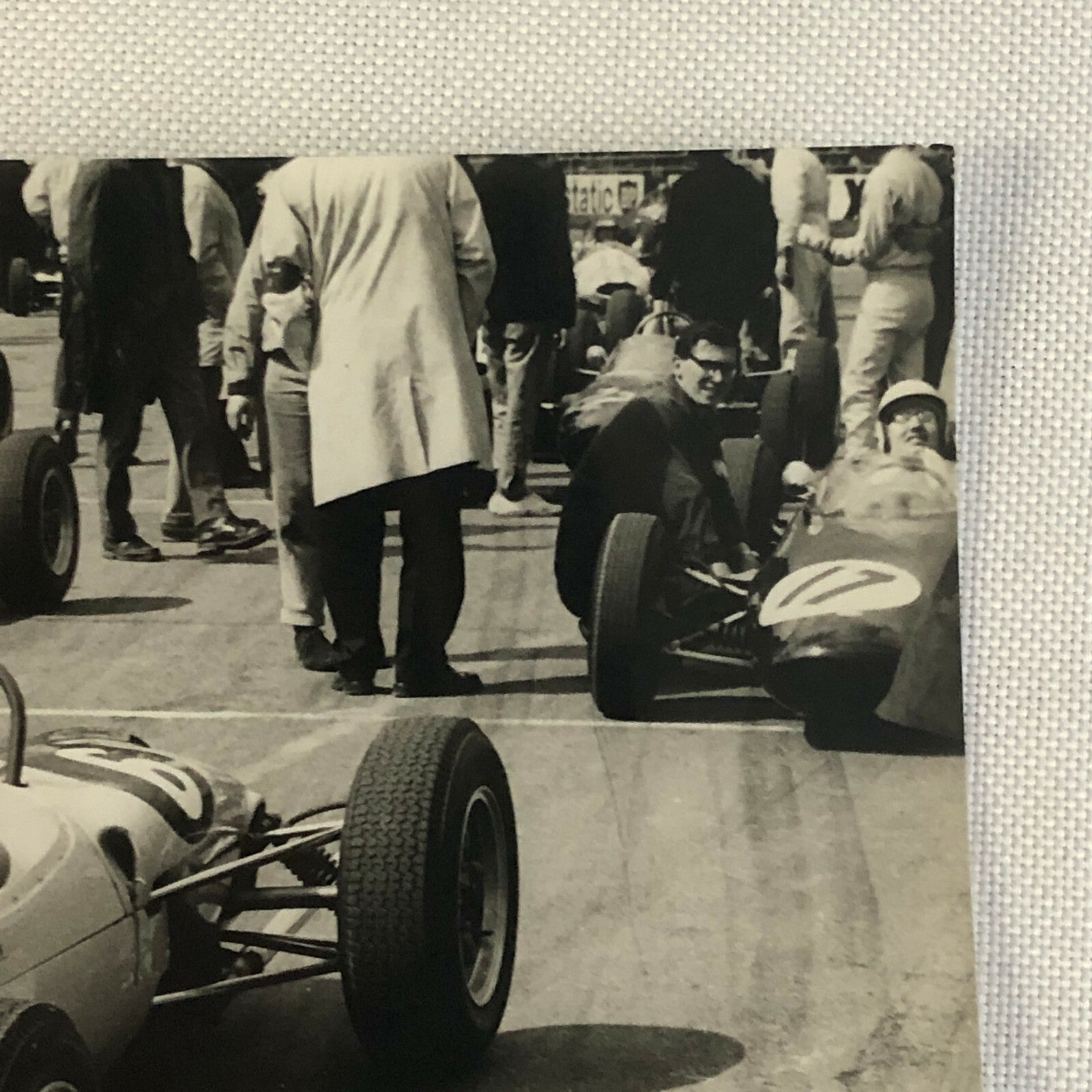 Vintage Grand Prix Racing Car Driver Photo Photograph Print 