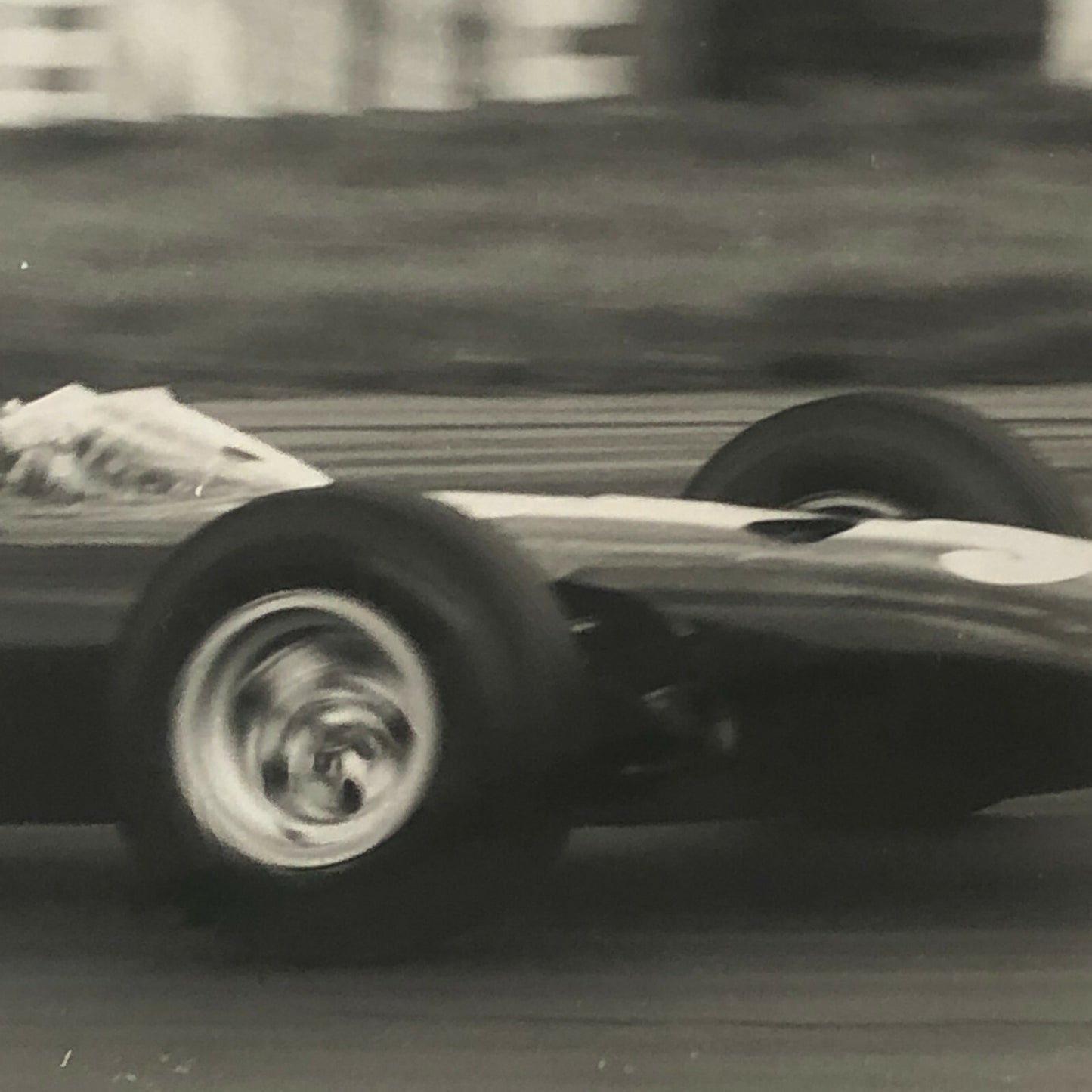 1965 Graham Hill BRM Racing Car Photo Photograph at Silverstone Track 