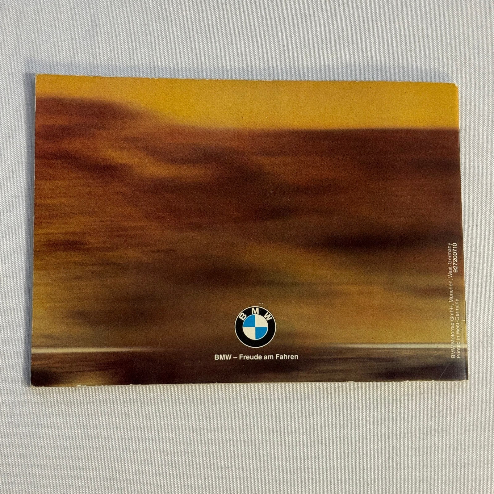 Vintage BMW Motorcycle Brochure Book Practical Driving Theory GERMAN TEXT