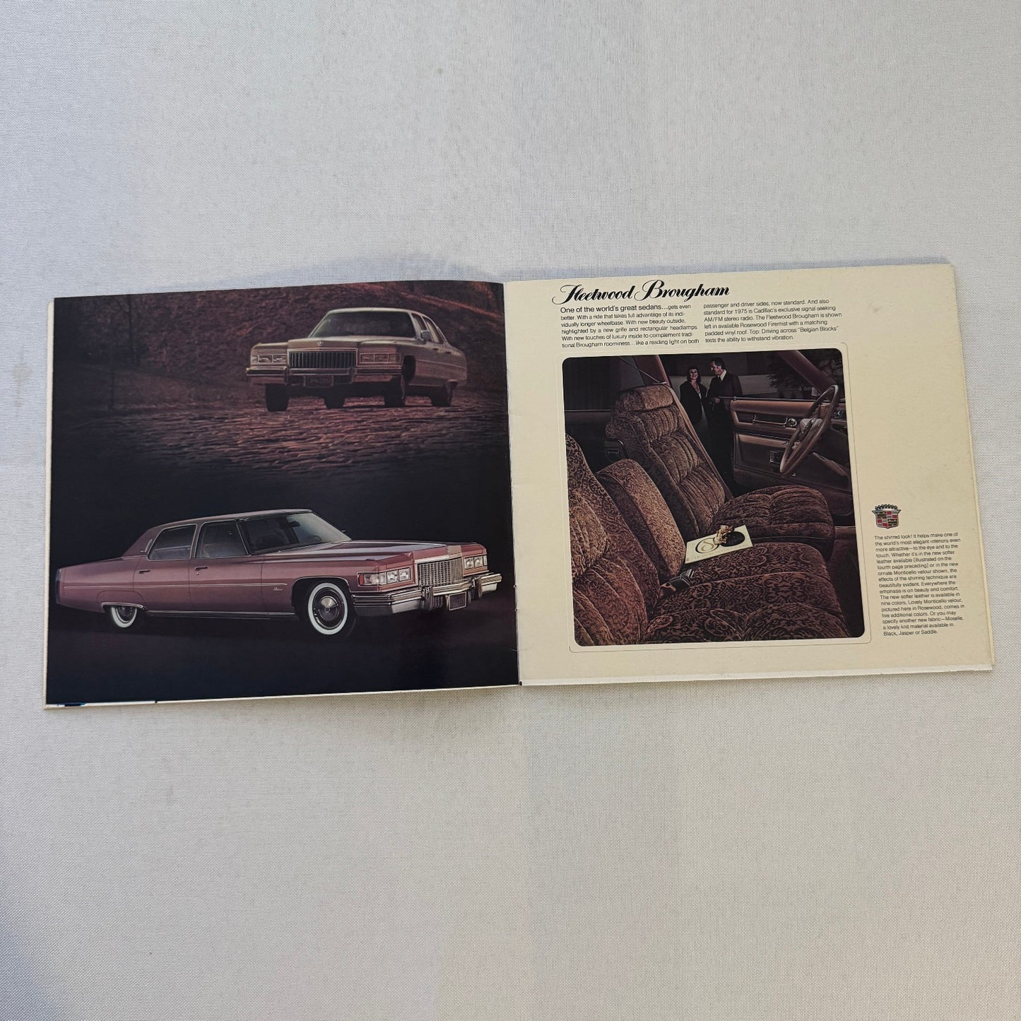 1975 Cadillac Sales Brochure Eldorado Coupe De Ville Fleetwood Brougham DeVille
