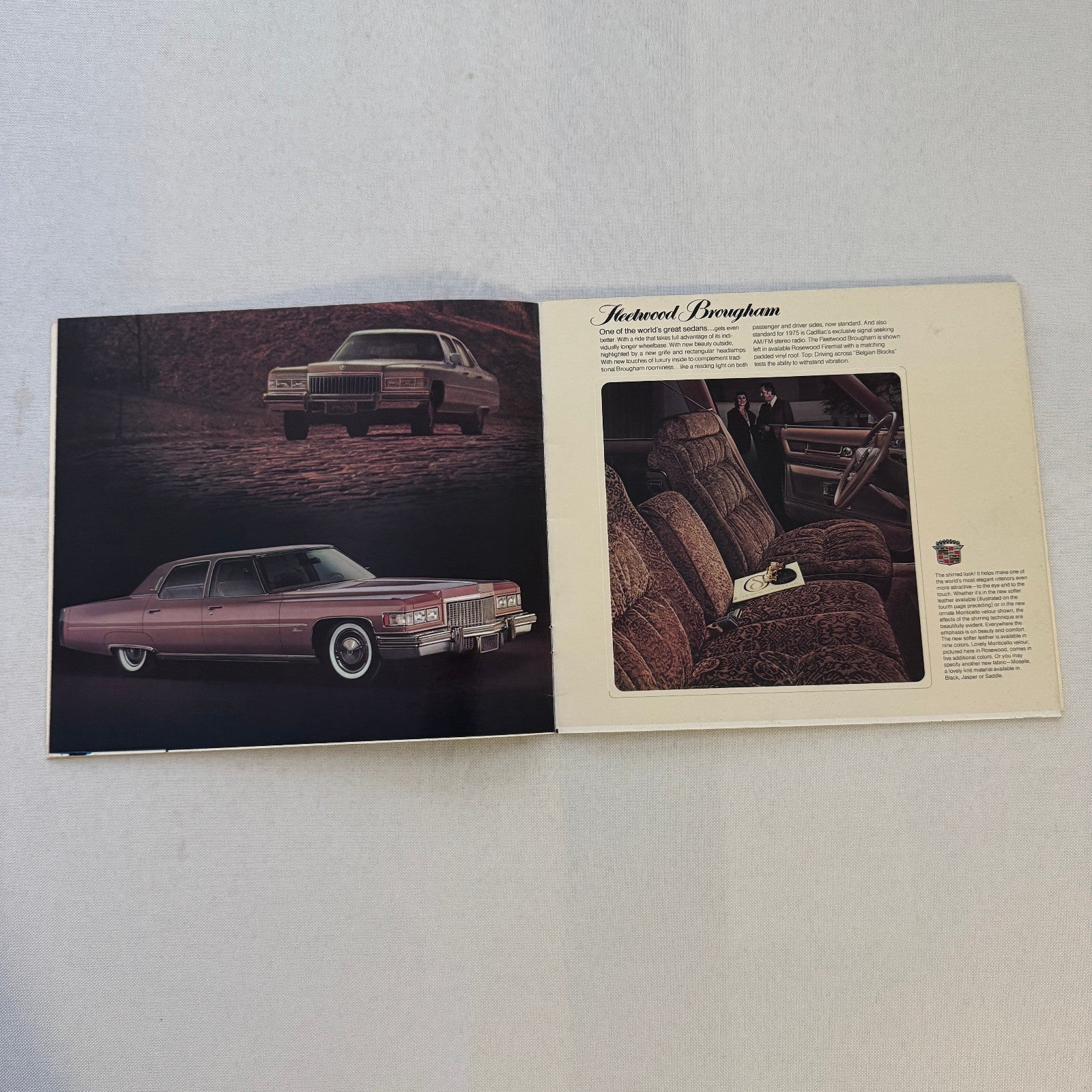 1975 Cadillac Sales Brochure Eldorado Coupe De Ville Fleetwood Brougham DeVille