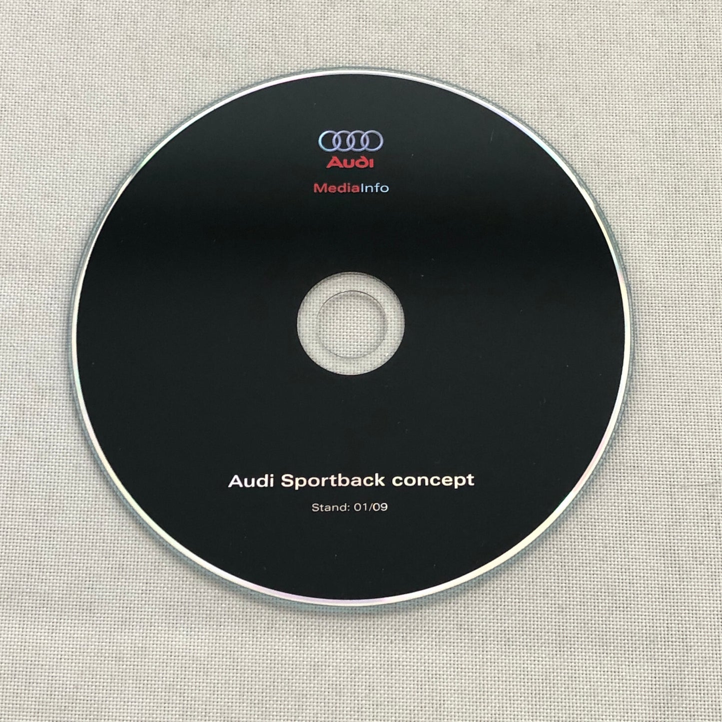 2009 Audi Sportback Concept Car Press Kit Photo CD Box