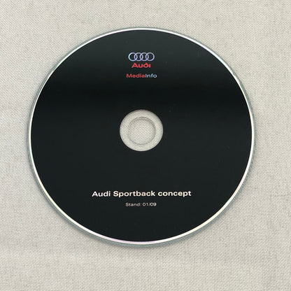 2009 Audi Sportback Concept Car Press Kit Photo CD Box