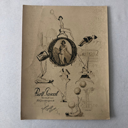 Circus Performer Acrobat Photo Photograph Vintage Bertl Pascal