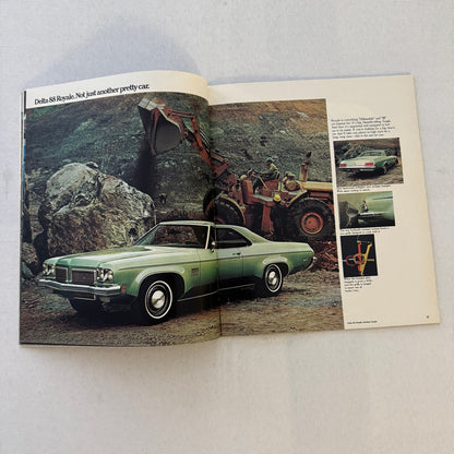 1973 Oldsmobile Sales Brochure Cutlass Supreme Omega Toronado Delta 88 Vintage