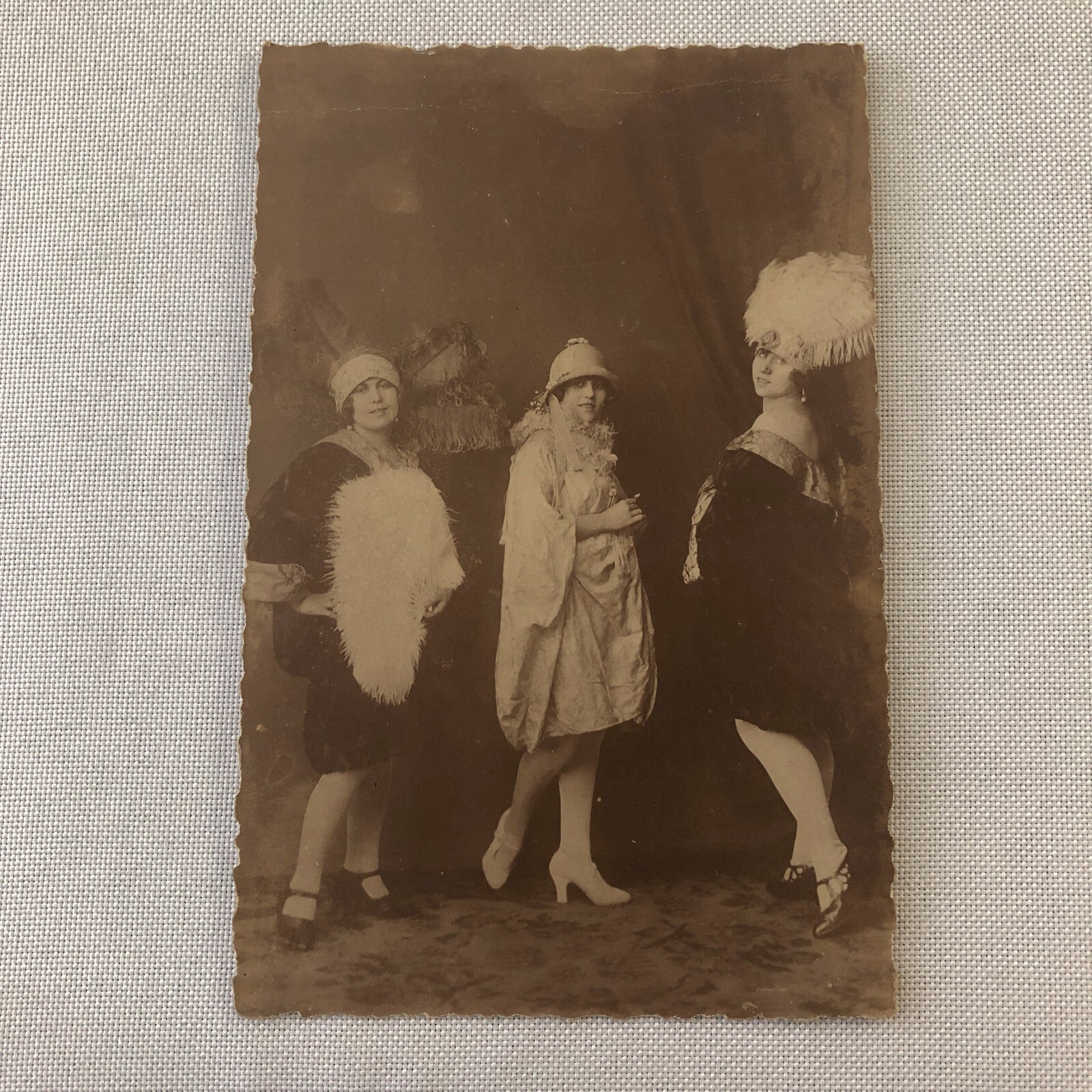 Vintage Photo Postcard Post Card Circus Performers Women in Costume