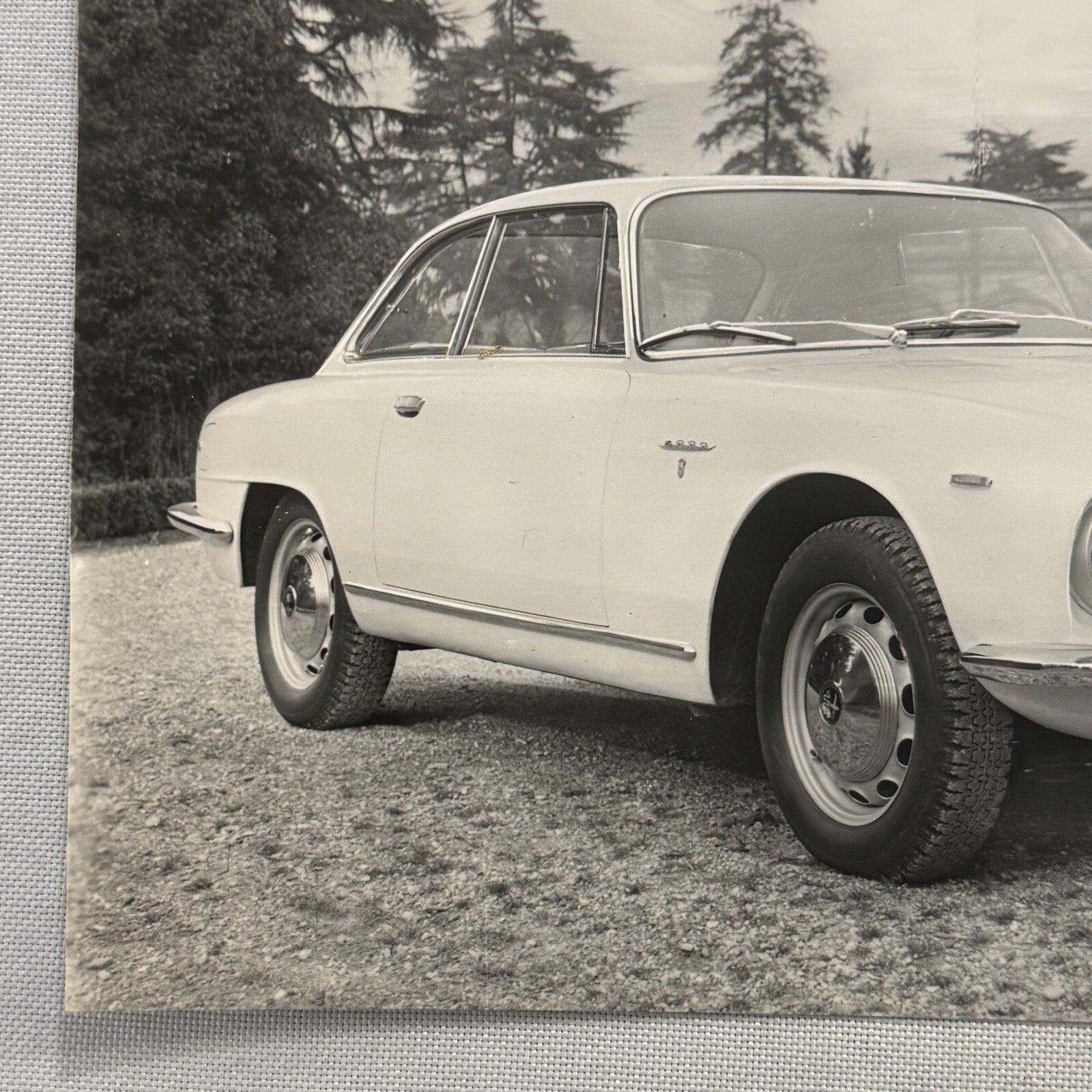 Alfa Romeo 2000 Sprint Car Photo Photograph Print VIntage