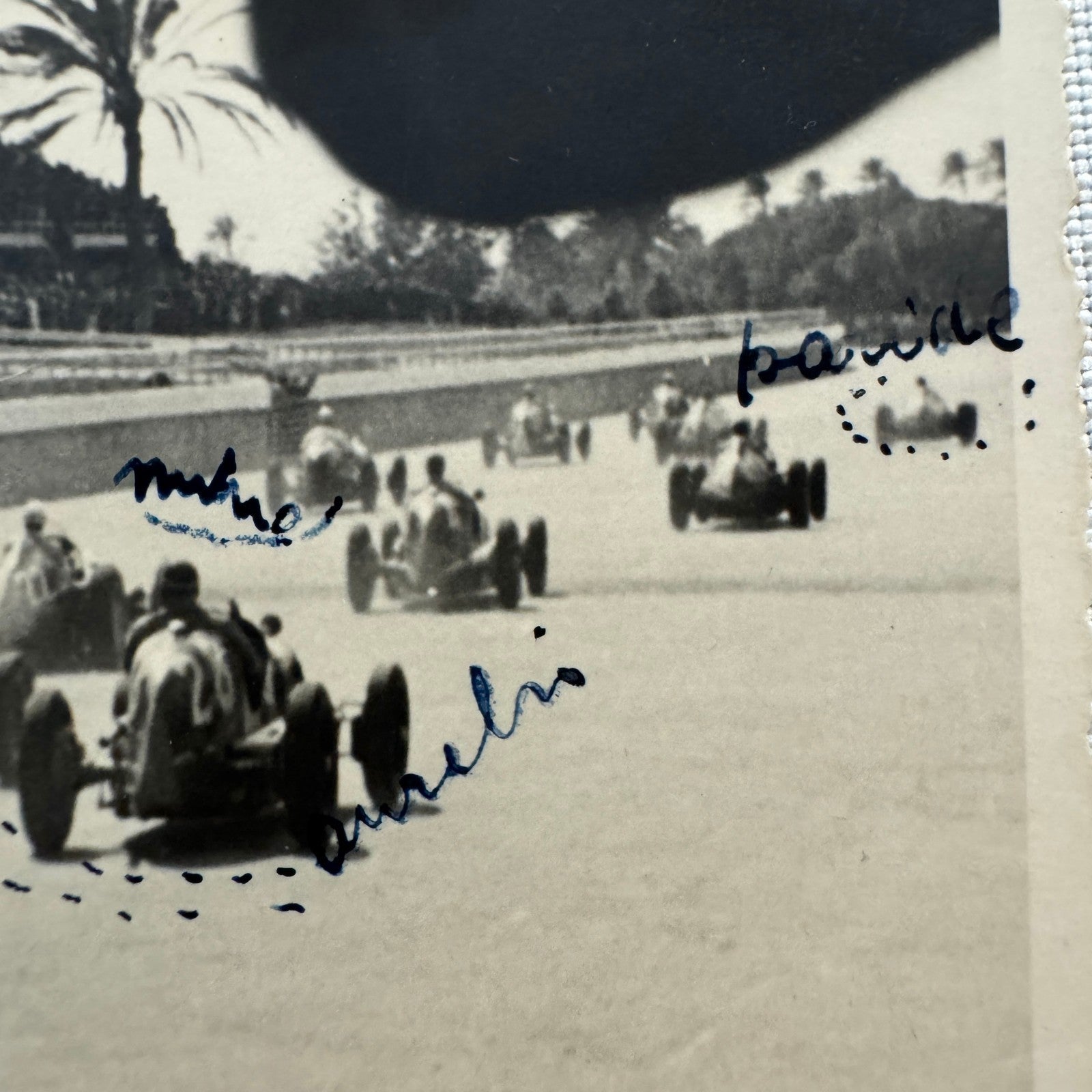 Vintage Racing Car Postcard Real Photo Postcard RPPC Post Card