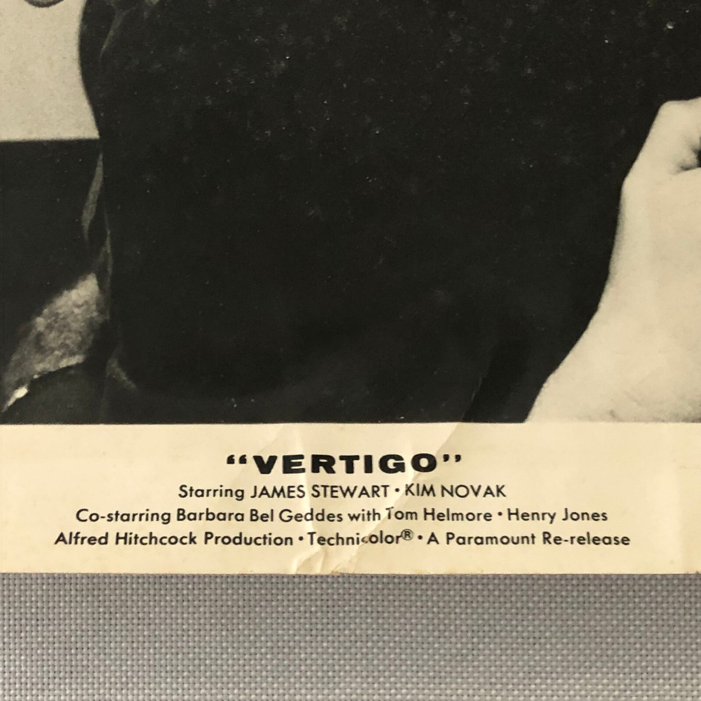 Alfred Hitchcock Vertigo Movie Film Photo Photograph James Stewart Kim Novak