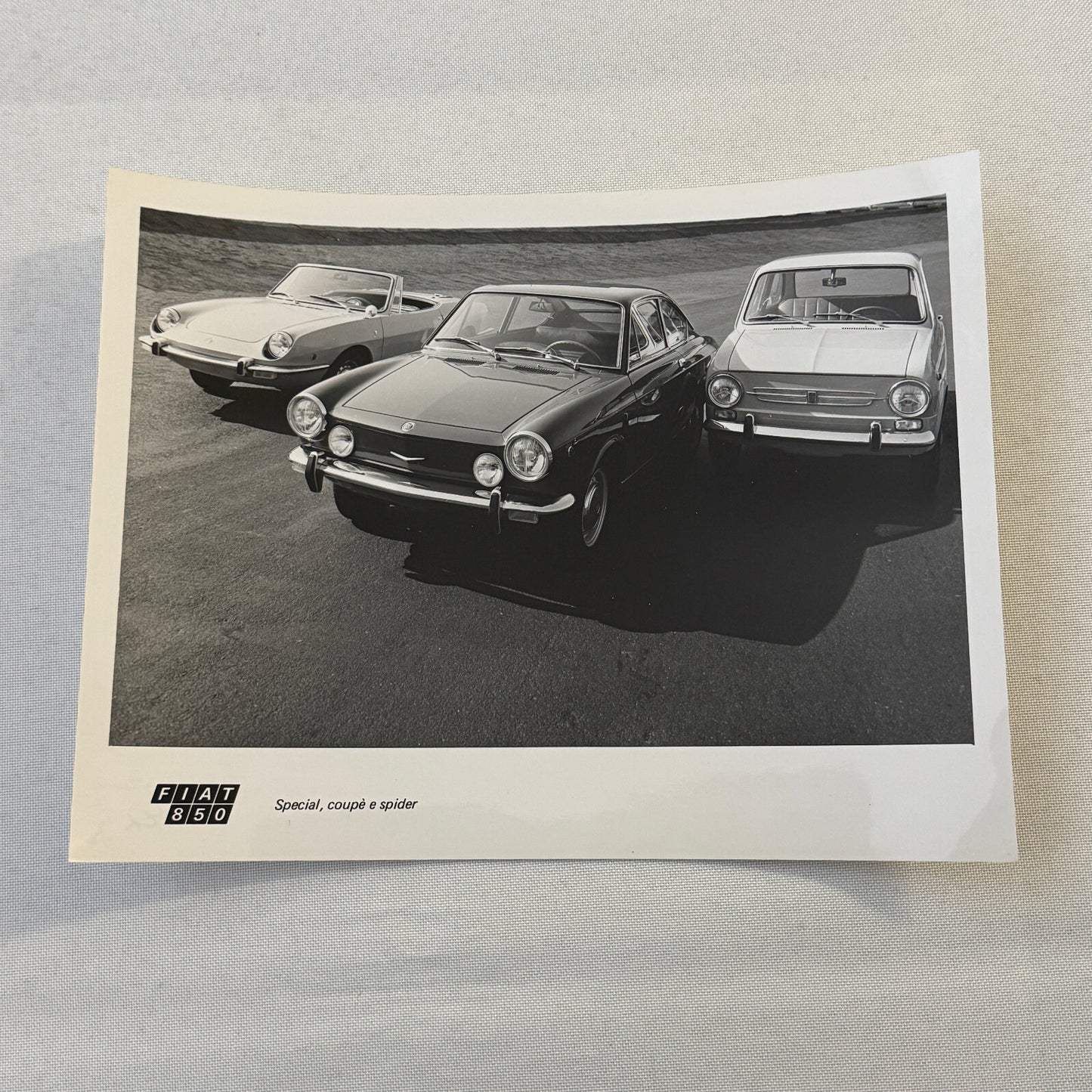 FIat 850 Special 850 Coupe and 850 Spider Factory Press Photo Photograph Print