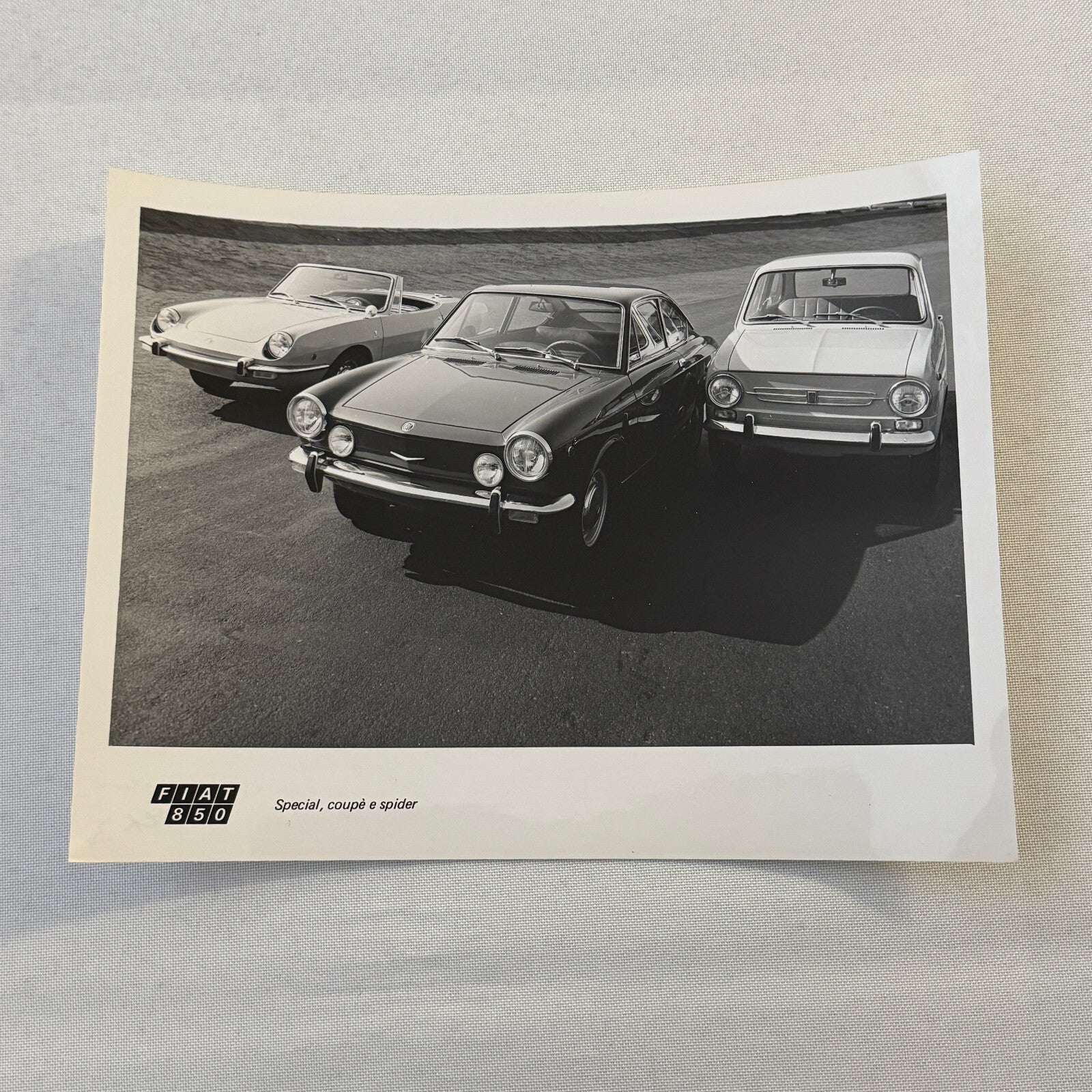 FIat 850 Special 850 Coupe and 850 Spider Factory Press Photo Photograph Print
