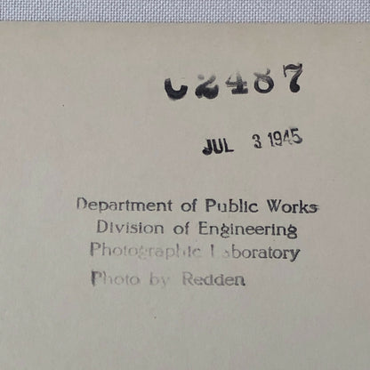 Vintage GMC Fire Truck Aparatus Photo Photograph Print 1945 Public Works 