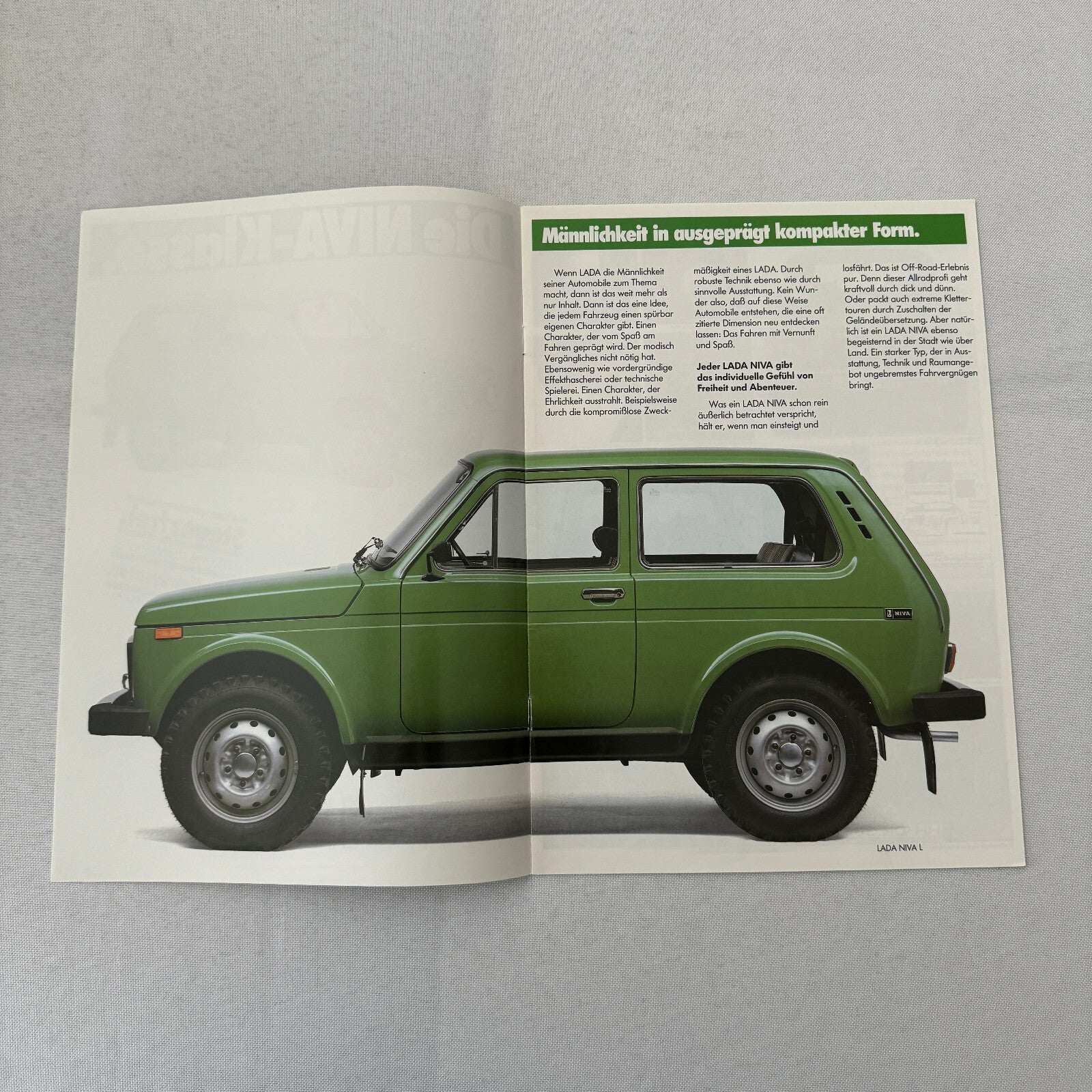 Lada Niva Car Sales Brochure Catalog Niva Cabriolet UT Cabrio Niva L GERMAN