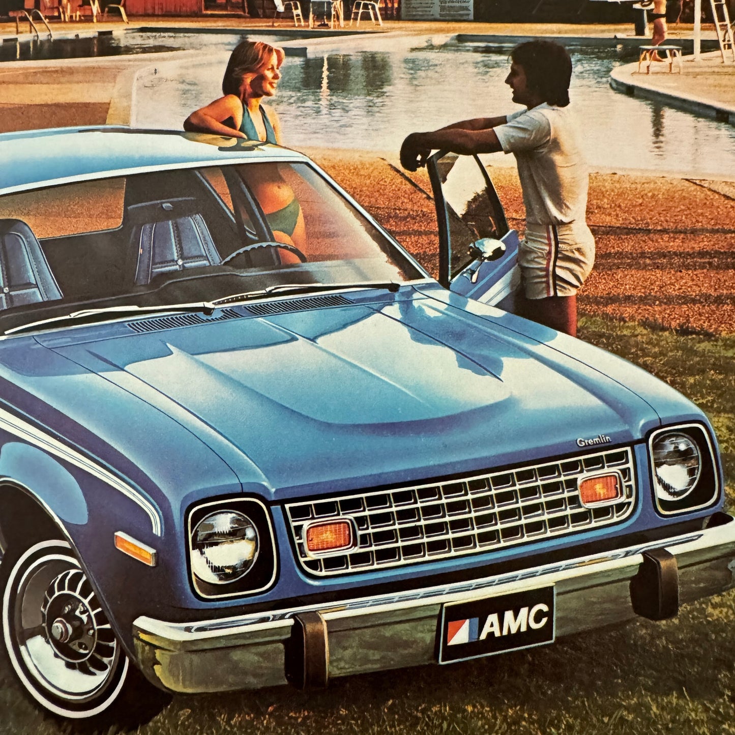 1977 AMC American Motors Gremlin Sales Sheet Brochure Vintage Car Advertising 