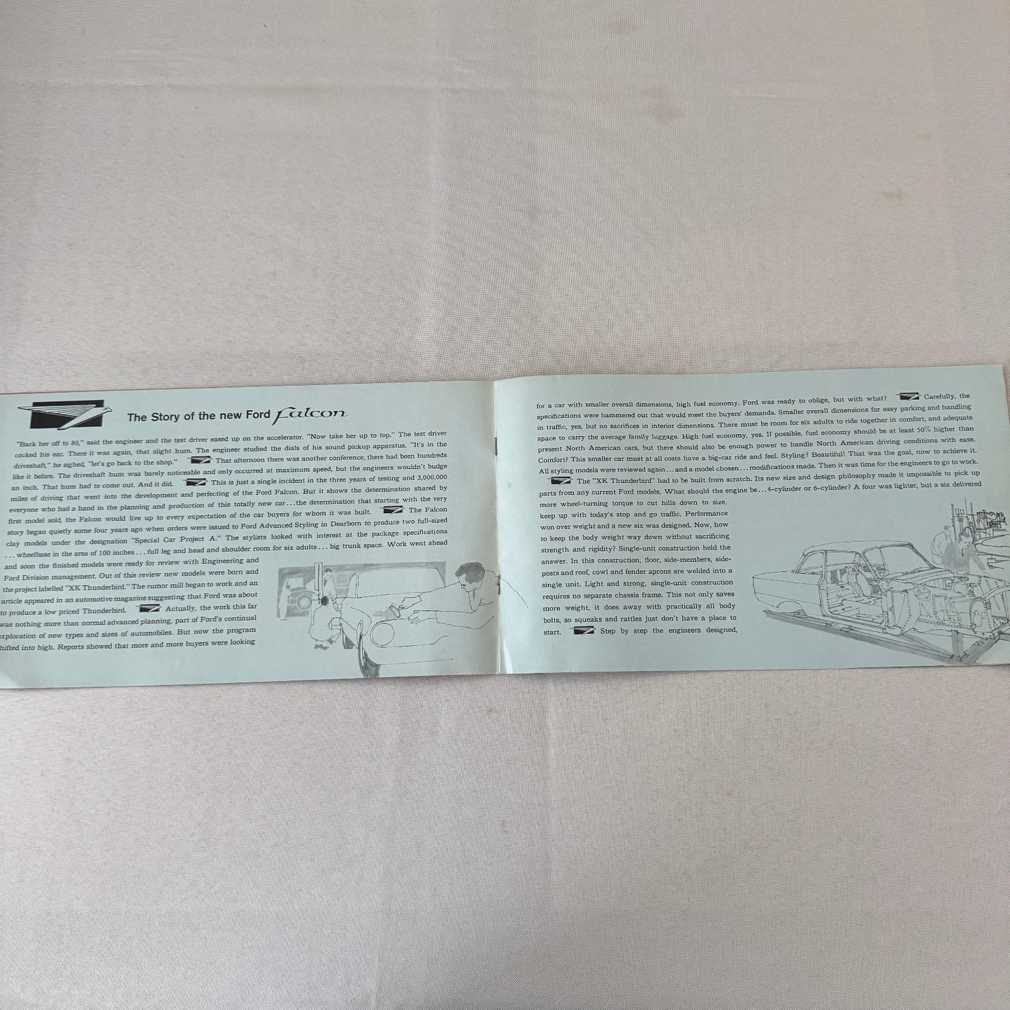 1960 Ford Falcon Car Sales Brochure Catalog Canadian Tudor Fordor Sedan