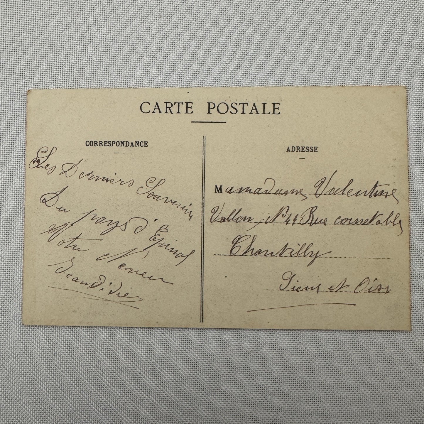 Vintage Zeppelin Airship Dirigible Postcard Post Card French Capitaine Ferber