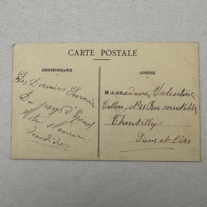 Vintage Zeppelin Airship Dirigible Postcard Post Card French Capitaine Ferber