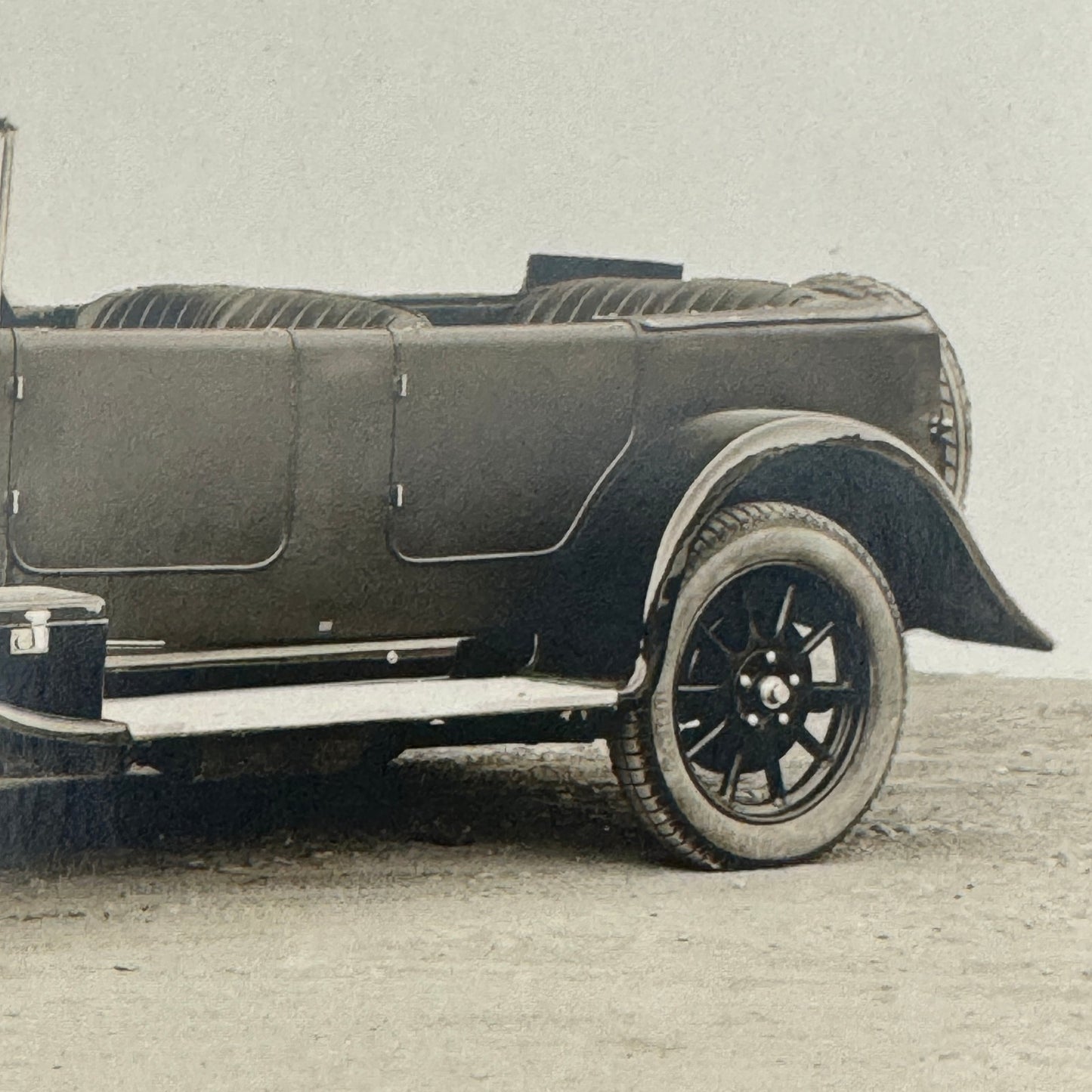 Vintage Automobile Photo Photograph Print Unidentified European