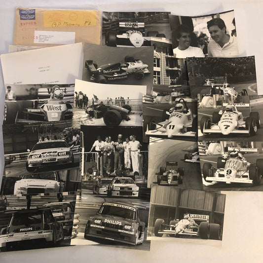 1987 Monaco Grand Prix Formula One Racing Photo Lot of 20 F1 Car Driver