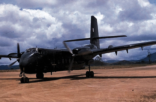 35mm Photo Slide CV-2 Caribou Aircraft 1969 Australia Airplane Vintage