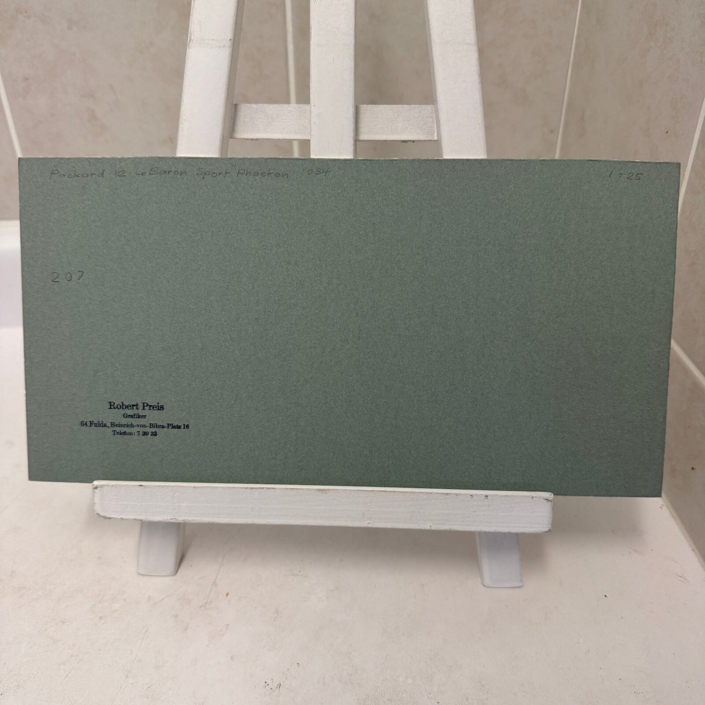 1934 Packard 12 LeBaron Sport Phaeton Car Illustration Art Drawing Hand Drawn