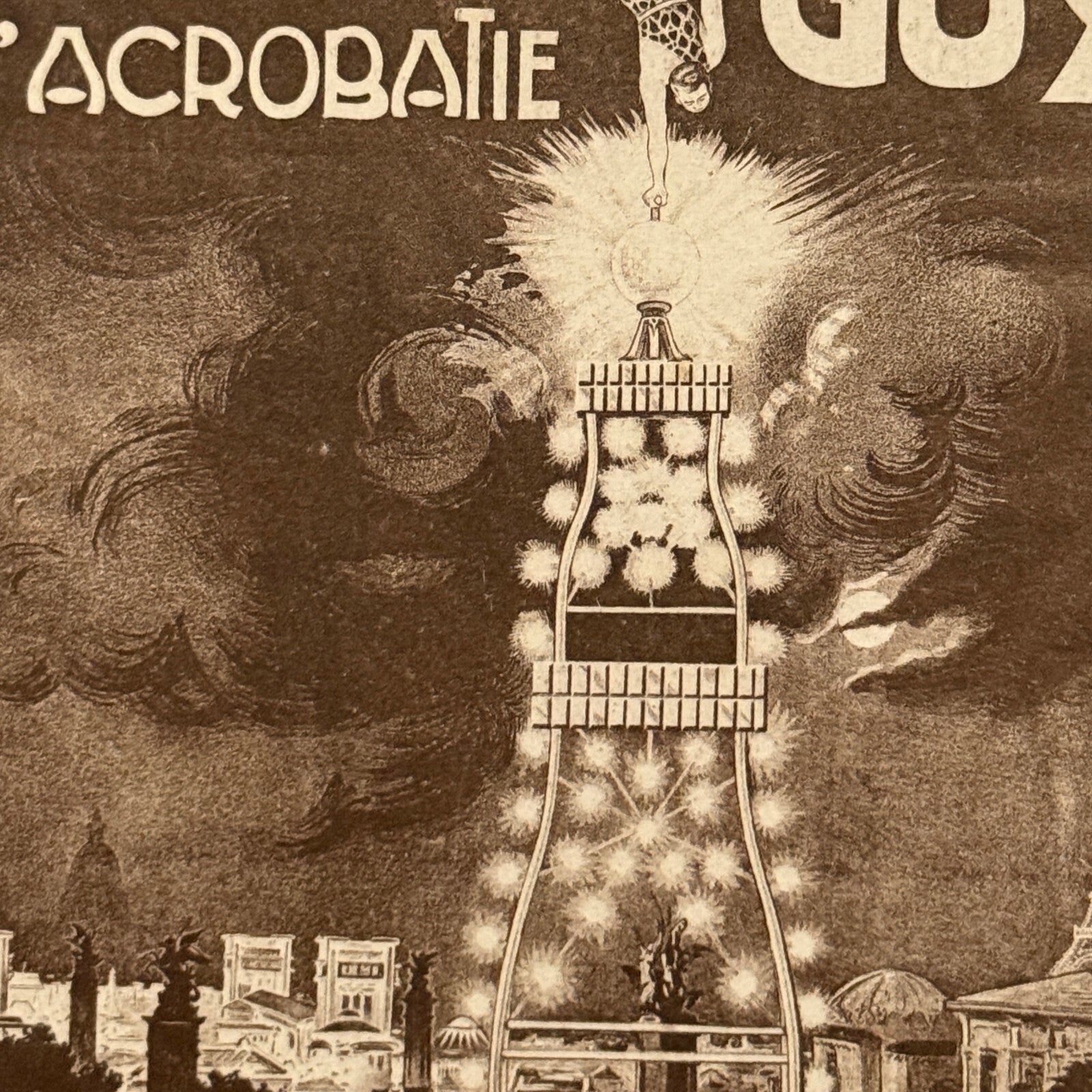 Vintage Circus Acrobat Performer Postcard Post Card Albert Guy