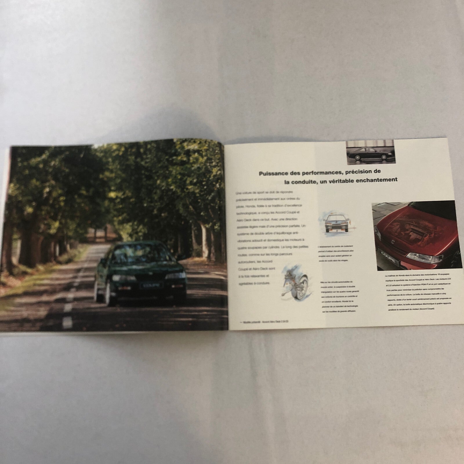 Honda Accord Coupe Aero Deck Wagon Brochure Catalog FRENCH European 1994 1995
