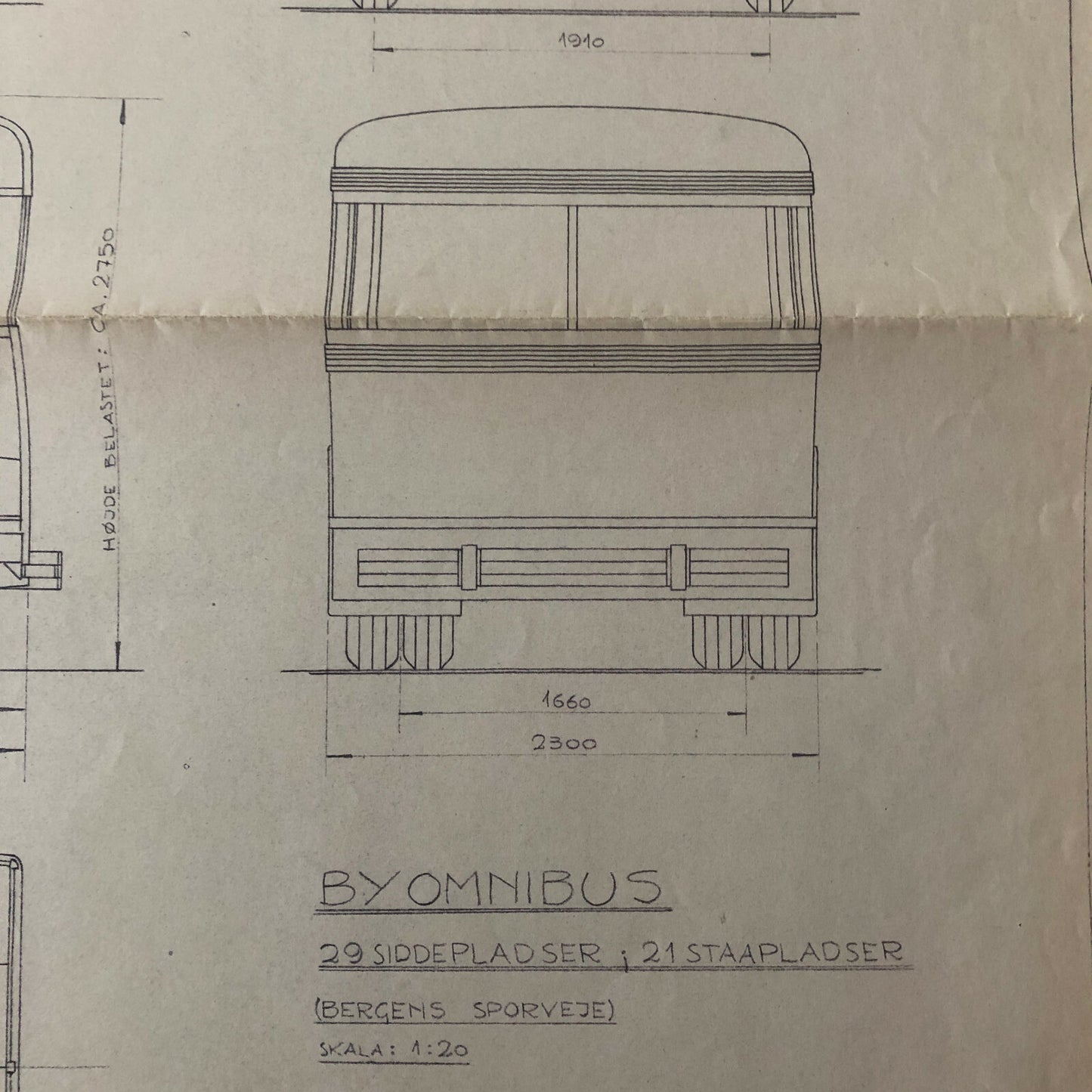 1937 Coachbuilder Bus Design Blueprint Rendering Blue Print Coach Bus Truck