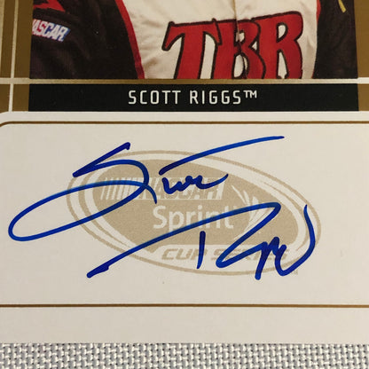 2009 Press Pass Signings Scott Riggs Auto Autograph Signed Card NASCAR