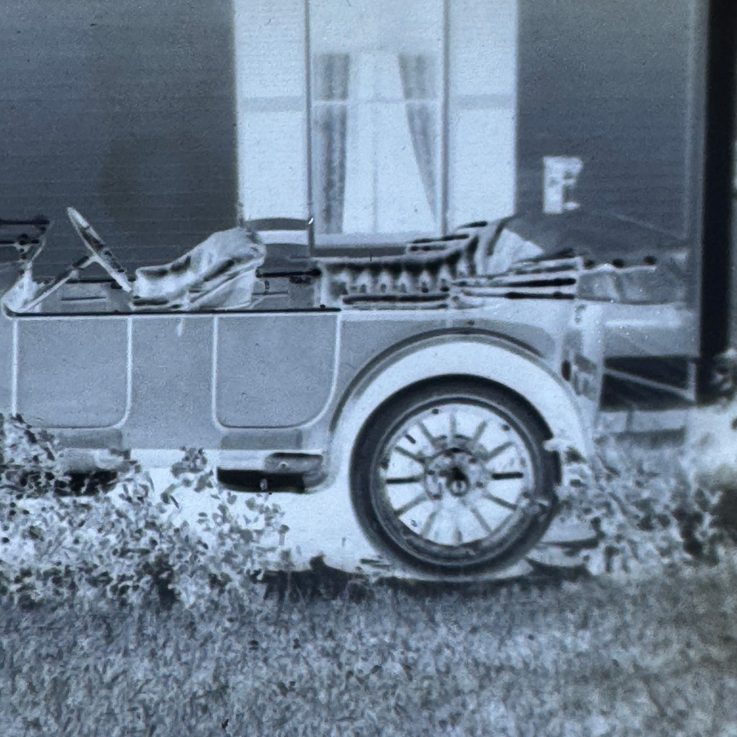 Vintage Photo Negative Antique Car Automobile Vintage Photograph
