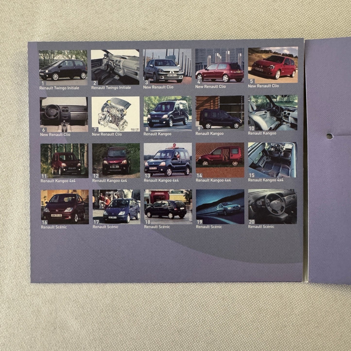 2001 Renault Frankfurt Autoshow Program Photo CD Clio Twingo Kangoo Espace