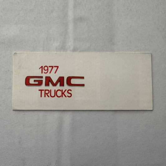 1977 GMC Truck Sales Brochure Catalog PIckup Suburban Van Casa Grande Camper +