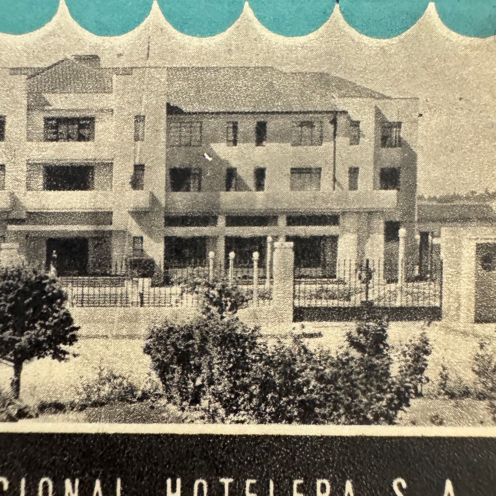 Vintage Travel Luggage Label Hotel Puerto Varas Chile Chilean