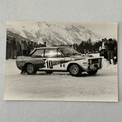 1980 Rallye Monte Carlo Press Photo Photograph DPPI Fiat 131 Abarth Car