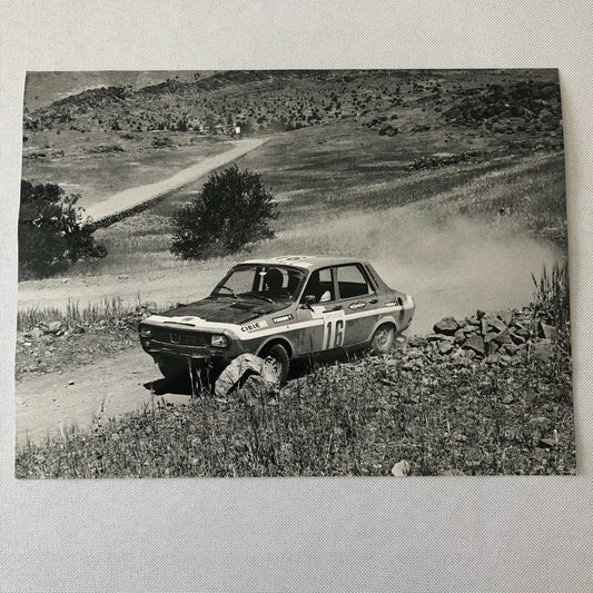 Vintage Rally Racing Photo Photograph 1974 Rallye du Maroc Competitor Car