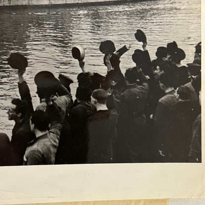 Royal Canadian Navy HMS Hesperus Ship Photo Vintage Military Photograph