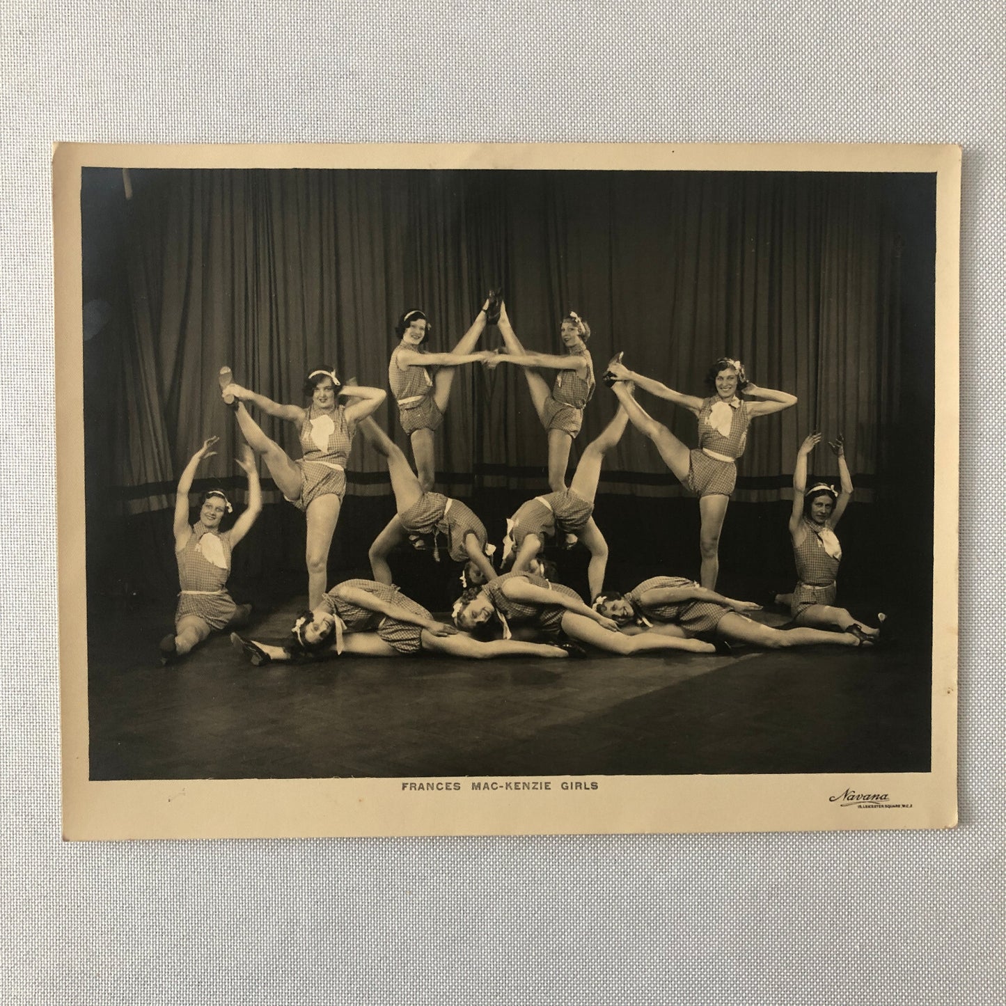 Dance Troupe Dancer Dancing Circus Photo Photograph Vintage Frances MacKenzie