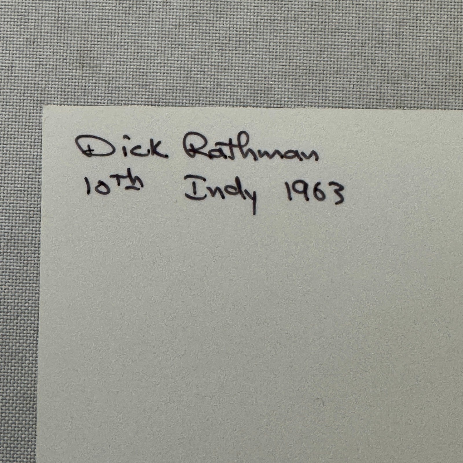 Indy Racing Photo Dick Rathmann 1963 Photograph Modern Print