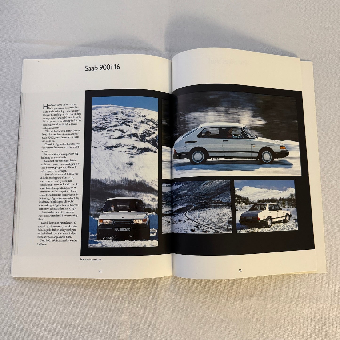 1991 Saab 900 Car Sales Brochure Catalog Saab 900 Cabriolet Turbo 16S SWEDISH