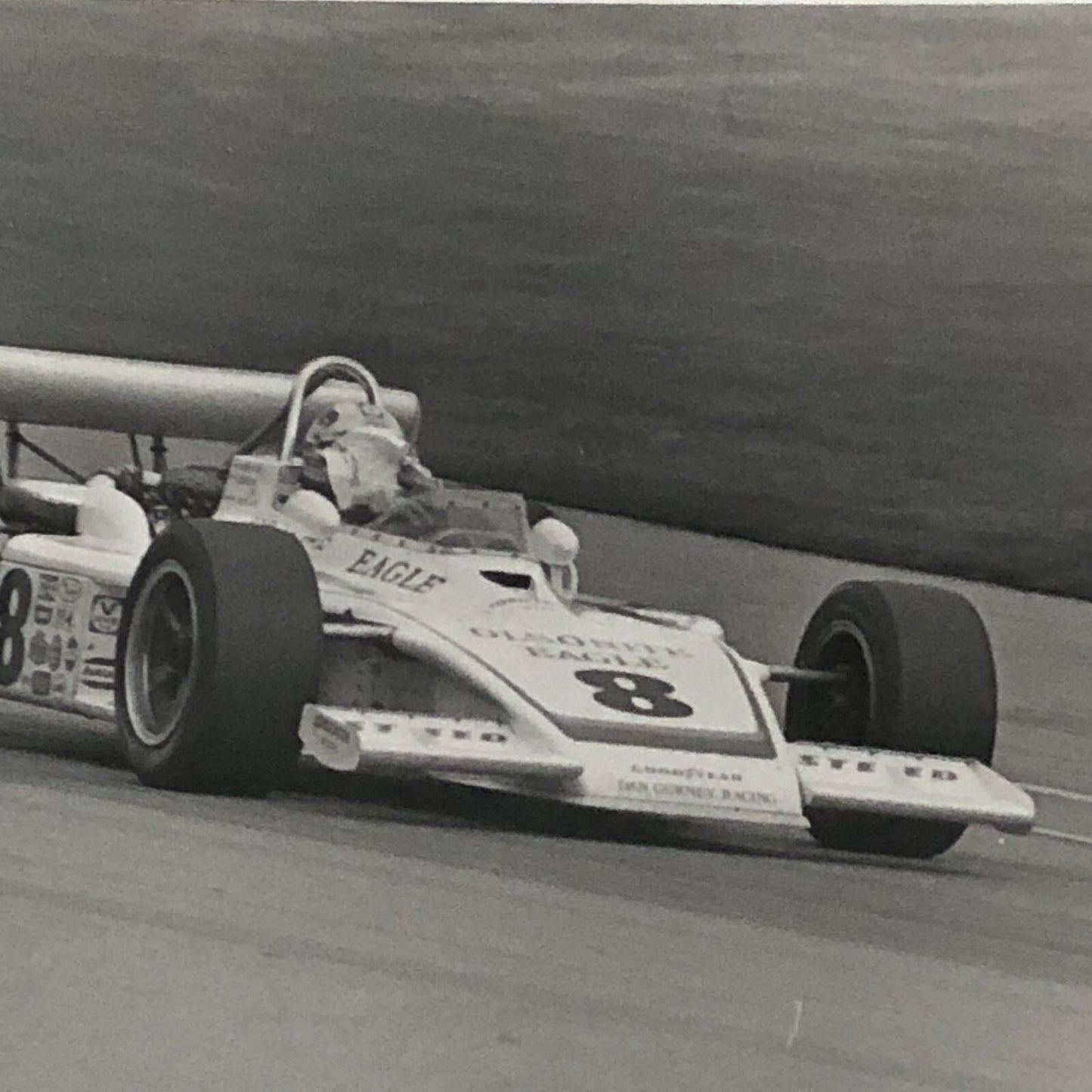 Vintage Indy Indianapolis Racing Photograph 1973 Bobby Unser Steve Krisiloff