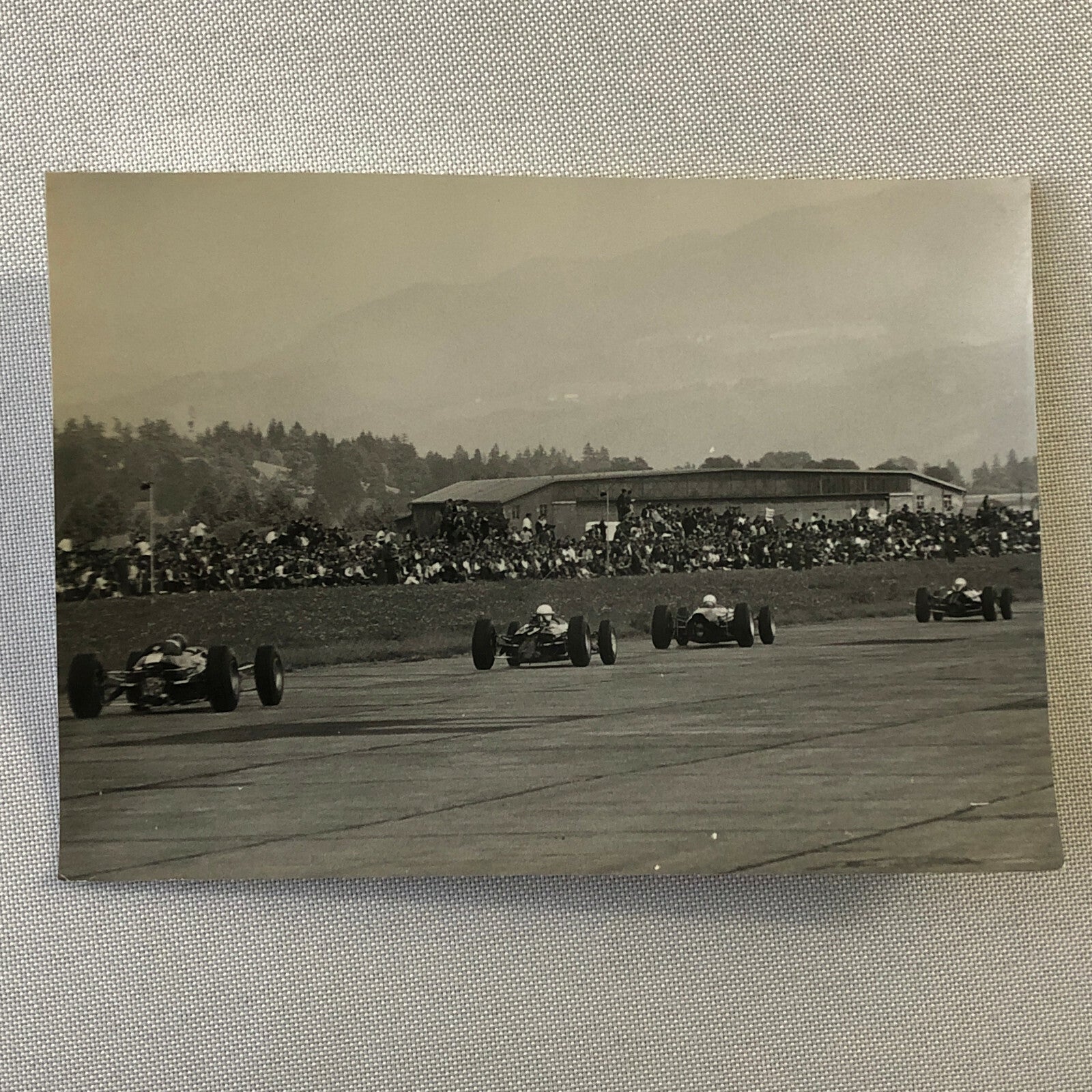 Vintage Grand Prix Car Racing Photo Photograph Print Motorsport Race