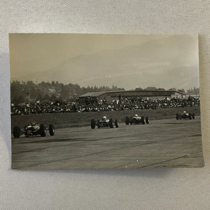 Vintage Grand Prix Car Racing Photo Photograph Print Motorsport Race